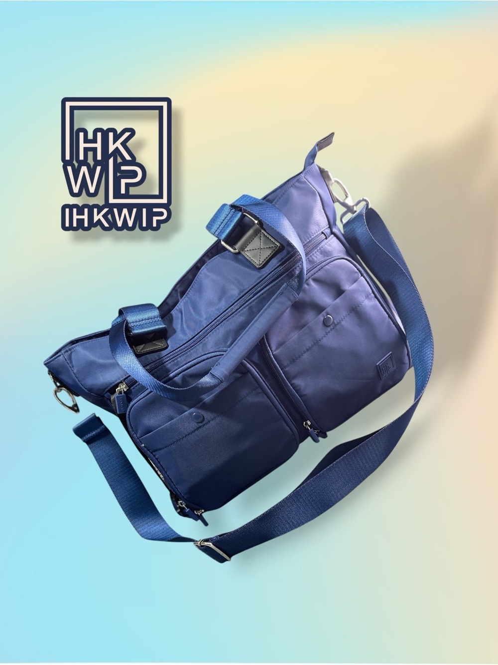 IHKWIP THE CARGO CATCHALL TOTE WITH CROSSBODY STRAP - NAVY